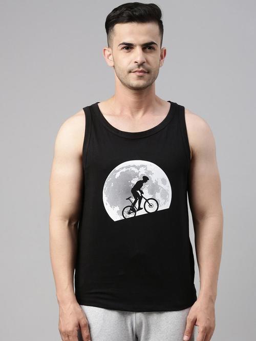 man printed sleeveless vest - 20745100 - Very Small Image - 1
