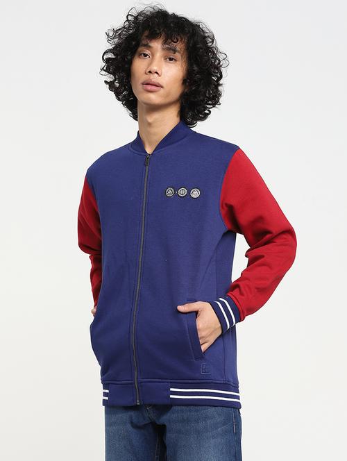 men color block casual jacket - 20745596 - Very Small Image - 1