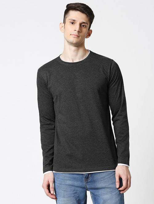 grey cotton t-shirt - 20746282 - Very Small Image - 1