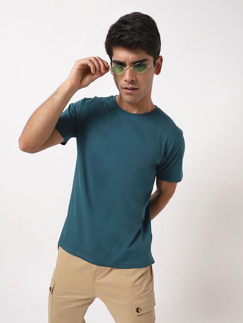 men solid short sleeves t-shirt - 20746346 - Very Small Image - 1
