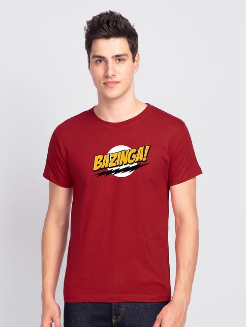 red cotton printed t-shirt - 20746375 - Very Small Image - 1