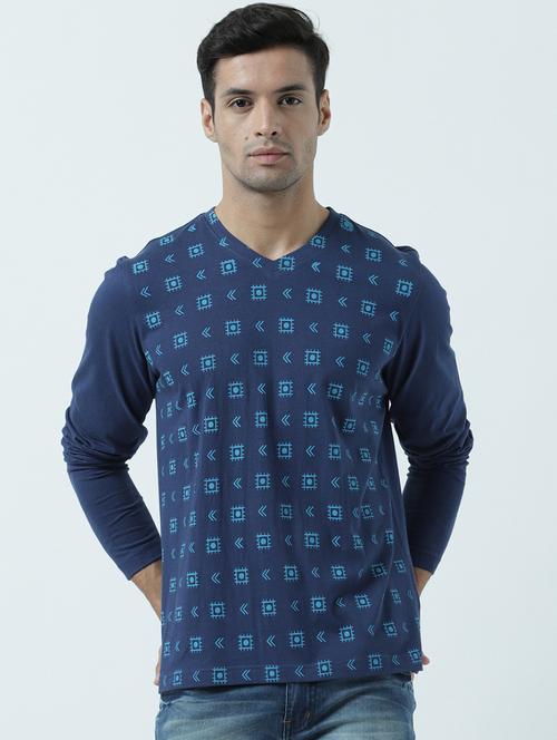 men front print cotton t-shirt - 20746515 - Very Small Image - 1