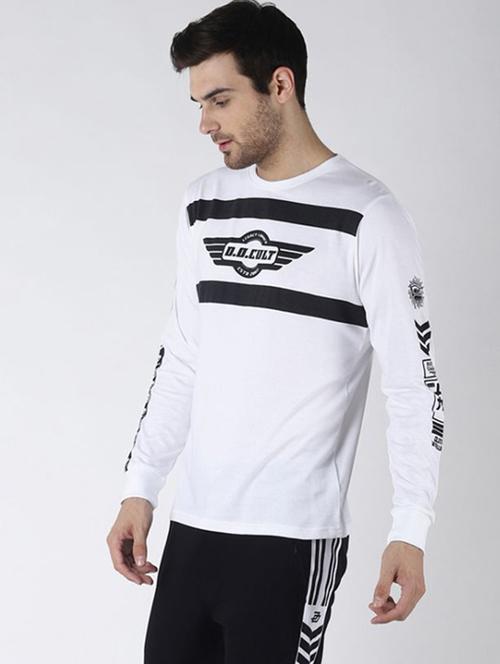 white typographic long sleeve t-shirt - 20746550 - Very Small Image - 1