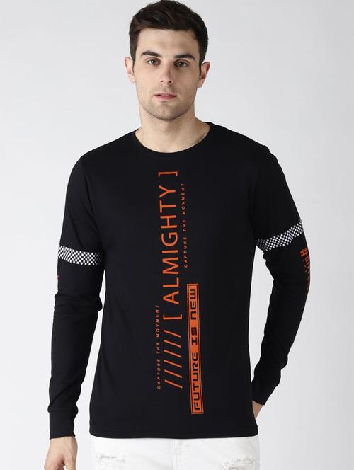 men placement print cotton t-shirt - 20746551 - Very Small Image - 1
