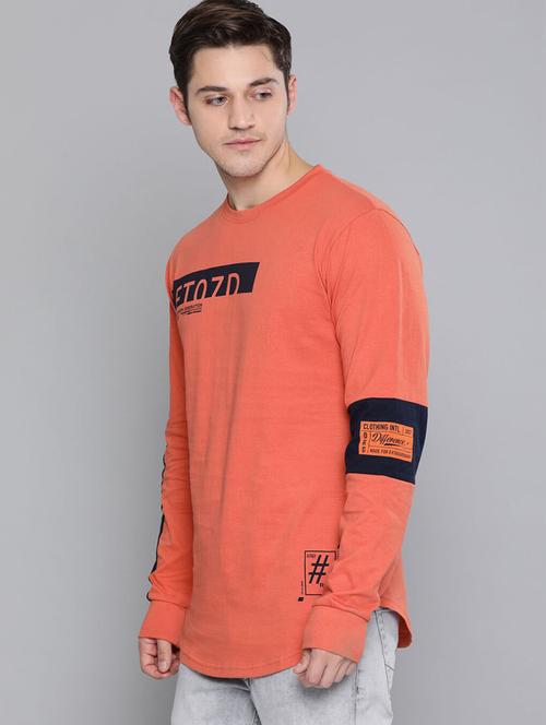 men placement print long sleeves t-shirt - 20746571 - Very Small Image - 1