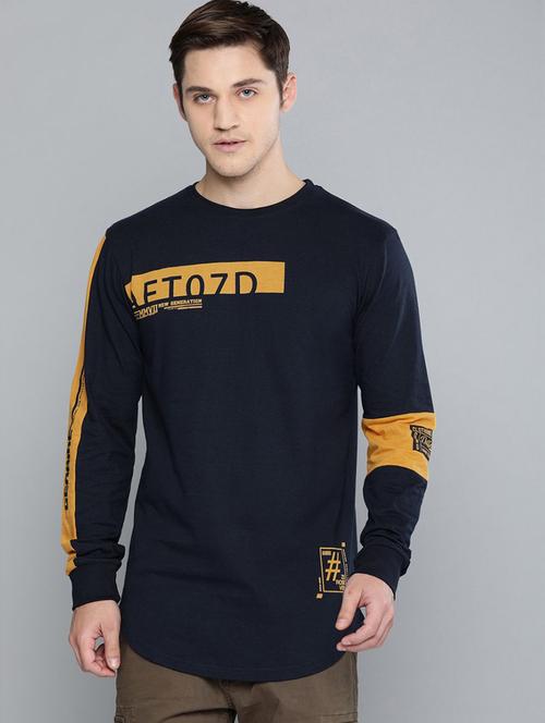 men placement print cotton t-shirt - 20746582 - Very Small Image - 1