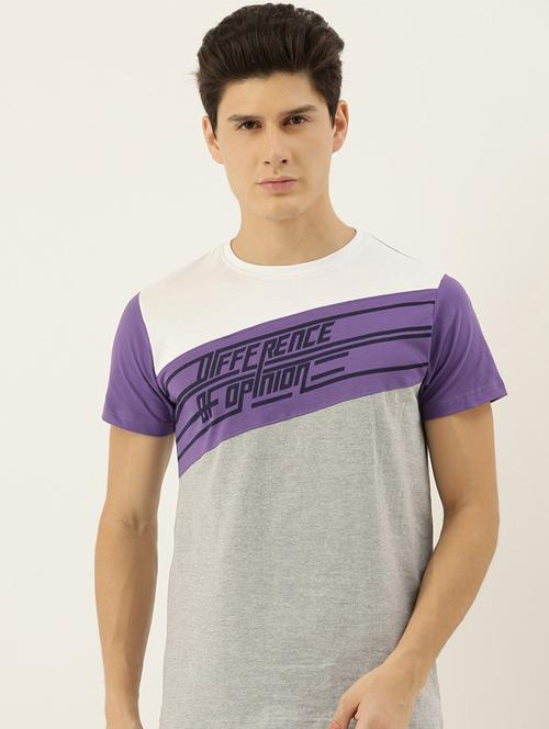 men color block short sleeve t-shirt - 20746607 - Very Small Image - 1