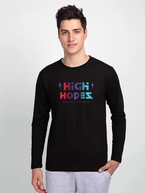 men chest print long sleeve t-shirt - 20746629 - Very Small Image - 1