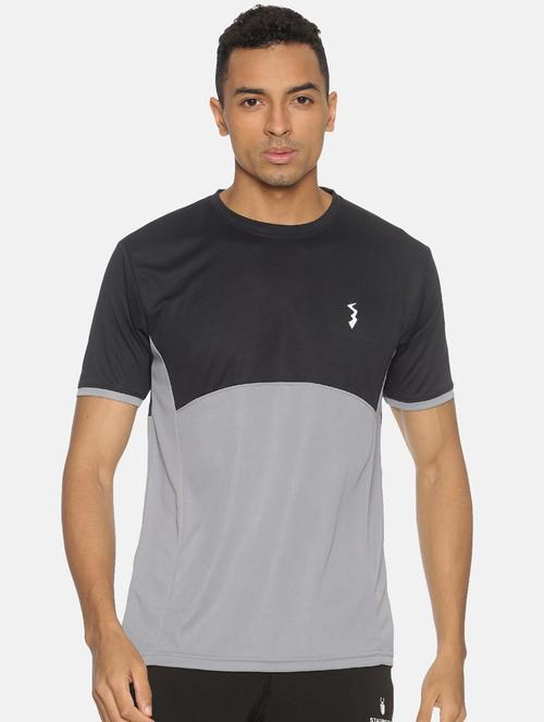 men color block short sleeve t-shirt - 20746676 - Very Small Image - 1