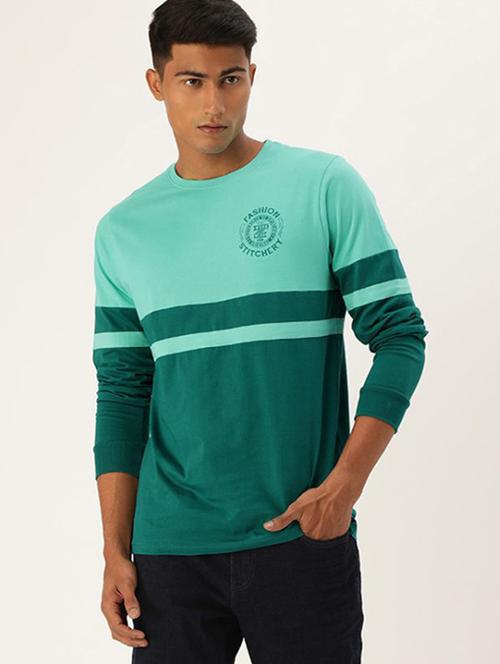 men green round neck t-shirt - 20746795 - Very Small Image - 1