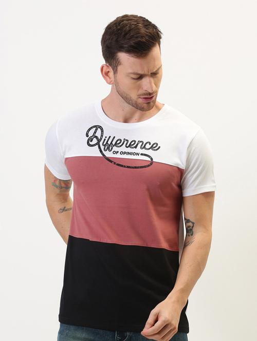 men color block short sleeve t-shirt - 20746861 - Very Small Image - 1