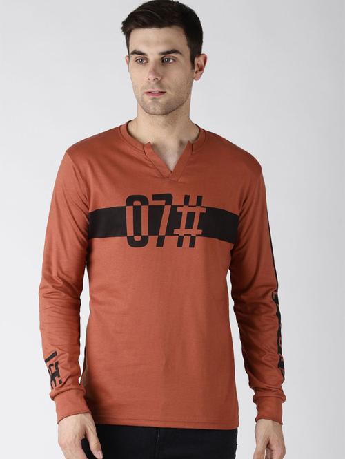 men placement print cotton t-shirt - 20746921 - Very Small Image - 1