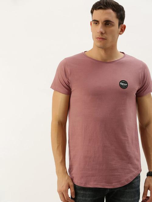pink cotton plain tshirt - 20746937 - Very Small Image - 1