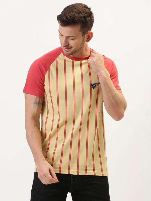 men striped cotton casual t-shirt - 20747165 - Very Small Image - 1