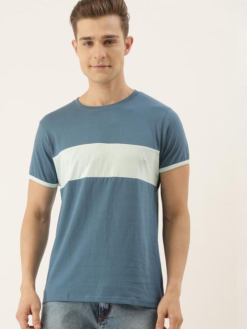 men color block short sleeve t-shirt - 20747188 - Very Small Image - 1