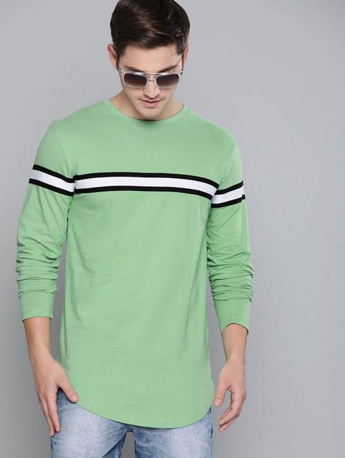 men chest print long sleeve t-shirt - 20747261 - Very Small Image - 1