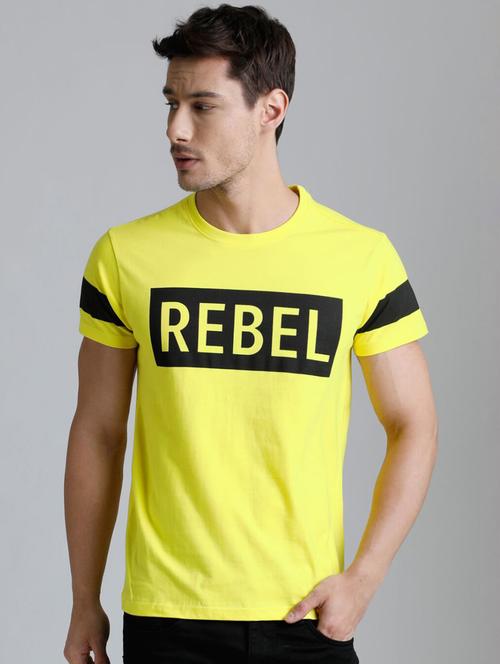 yellow typographic short sleeve t-shirt - 20747445 - Very Small Image - 1