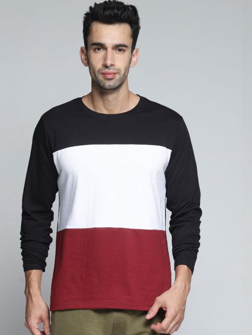 men black round neck t-shirt - 20747582 - Very Small Image - 1