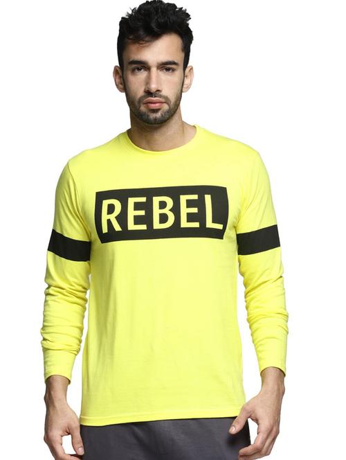 yellow typographic long sleeve t-shirt - 20747640 - Very Small Image - 1