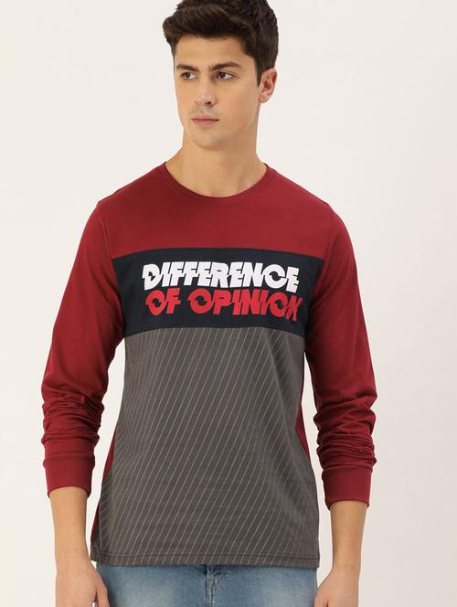men printed round neck regular t-shirt - 20747843 - Very Small Image - 1