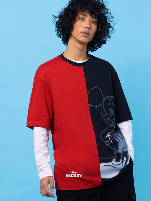 men color block short sleeve t-shirt - 20747914 - Very Small Image - 1