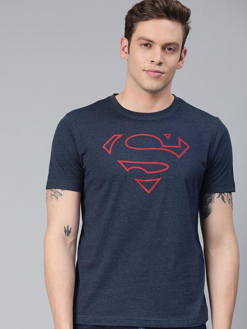 navy blue graphic short sleeve t-shirt - 20748091 - Very Small Image - 1