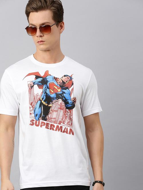 men front print cotton t-shirt - 20748103 - Very Small Image - 1