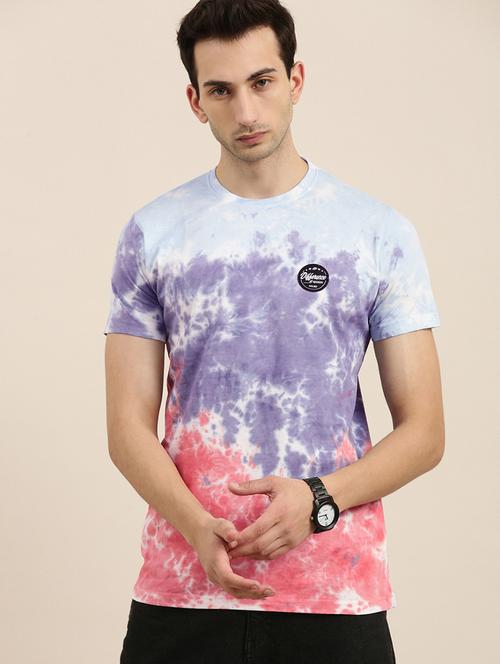 multi colored cotton tie & dye t-shirt - 20748400 - Very Small Image - 1