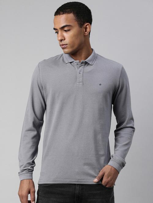 men solid long sleeves t-shirt - 20748428 - Very Small Image - 1