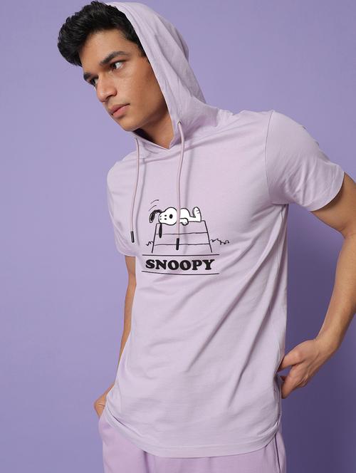lavender cotton printed t-shirt - 20748448 - Very Small Image - 1