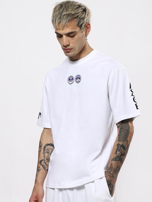 white cotton blend t-shirt - 20748673 - Very Small Image - 1