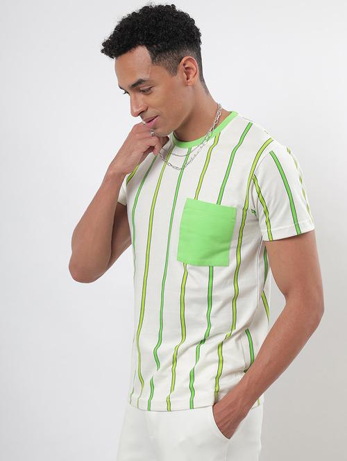 round neck striped t-shirt - 20748770 - Very Small Image - 1