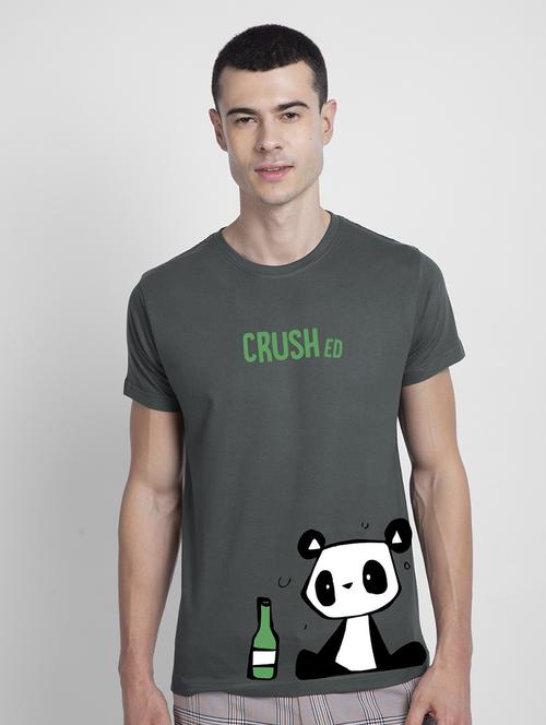 men front print cotton t-shirt - 20748834 - Very Small Image - 1