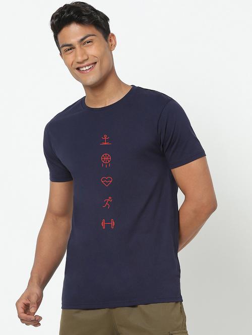 round neck front printed t-shirt - 20748851 - Very Small Image - 1