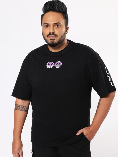 black cotton blend t-shirt - 20748945 - Very Small Image - 1
