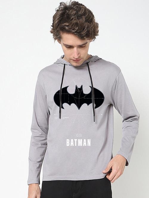 hooded neck chest printed t-shirt - 20748960 - Very Small Image - 1