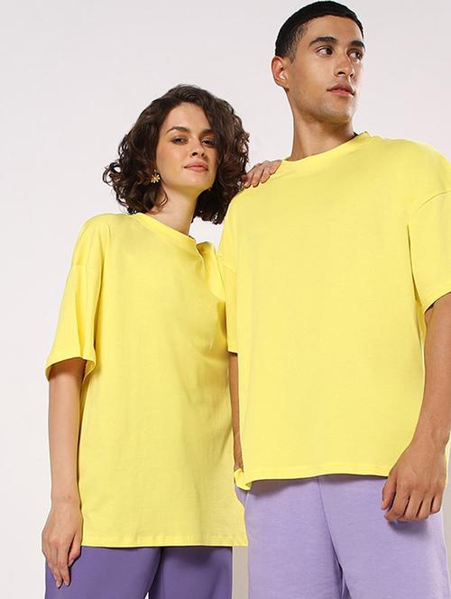 unisex solid cotton t-shirt - 20749025 - Very Small Image - 1