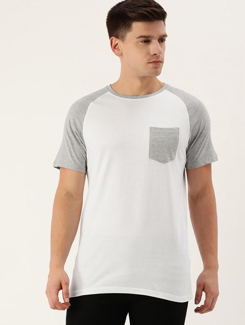 round neck color blocked t-shirt - 20749250 - Very Small Image - 1