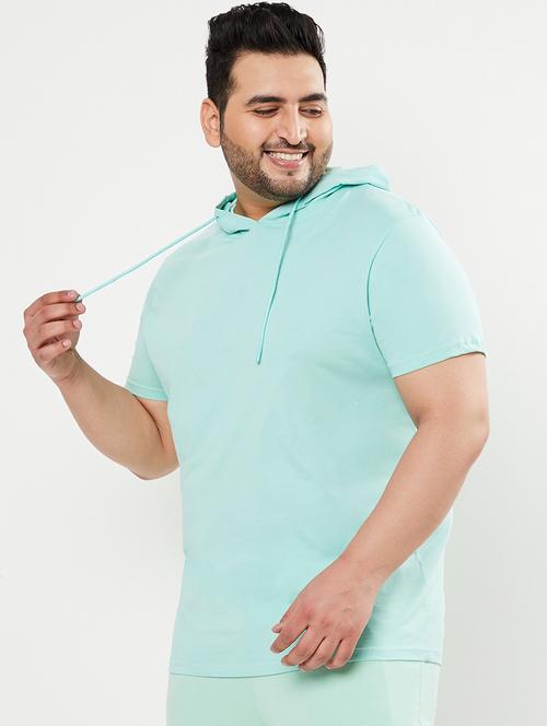 turquoise cotton plain tshirt - 20749257 - Very Small Image - 1