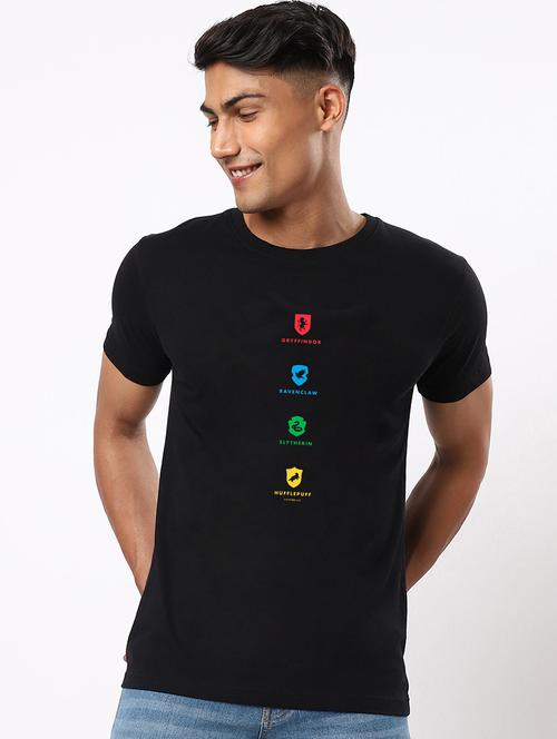 men front print cotton t-shirt - 20749403 - Very Small Image - 1