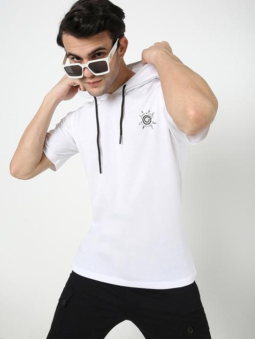 white cotton printed t-shirt - 20749540 - Very Small Image - 1