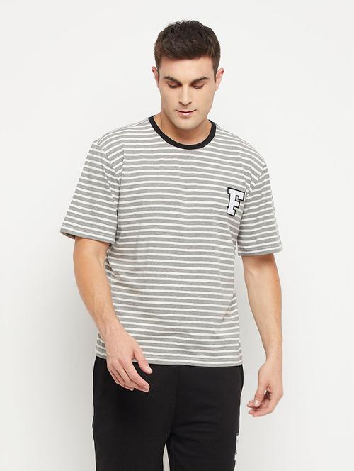 round neck striped t-shirt - 20749564 - Very Small Image - 1