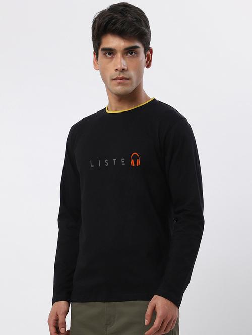 black cotton t-shirt - 20749642 - Very Small Image - 1