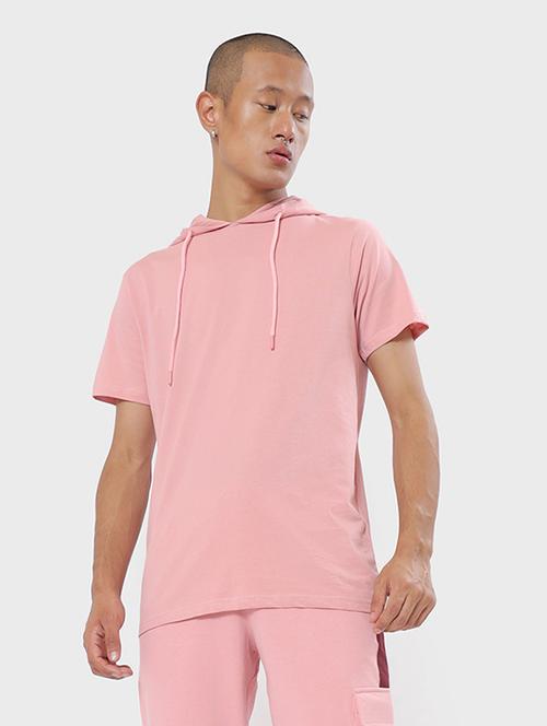 pink cotton plain tshirt - 20749681 - Very Small Image - 1
