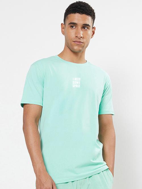 green cotton blend graphic t-shirt - 20749725 - Very Small Image - 1