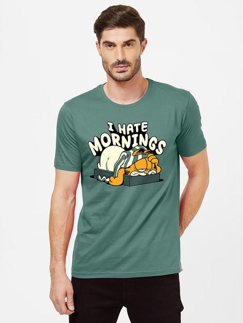 green cotton printed t-shirt - 20749942 - Very Small Image - 1