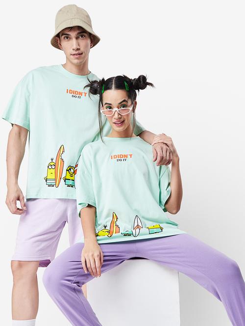 unisex placement print cotton t-shirt - 20750000 - Very Small Image - 1