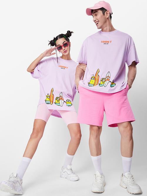 lavender cotton printed t-shirt - 20750005 - Very Small Image - 1