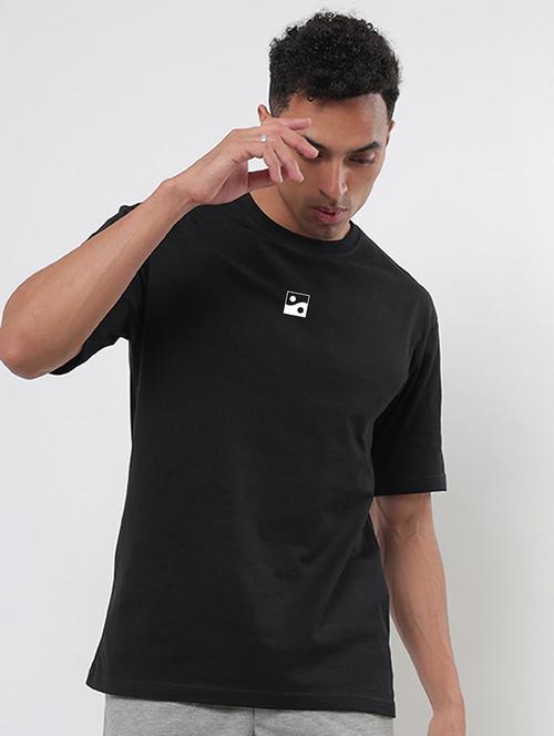 black cotton t-shirt - 20750073 - Very Small Image - 1