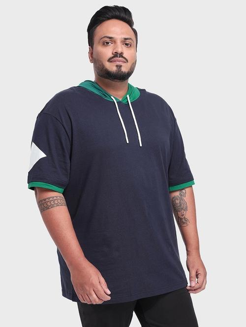 black cotton blend plain tshirt - 20750201 - Very Small Image - 1
